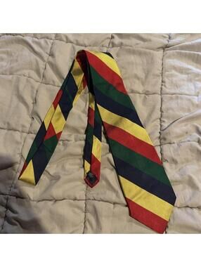 Huntington Vintage Diagonal Stripe Silk Tie
